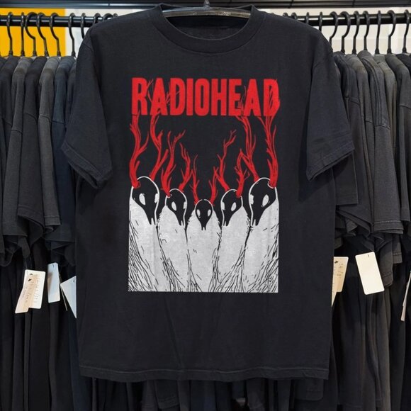 Posh M Other - Radiohead Band Short Sleeve Cotton Vintage Style Classic T-shirt
